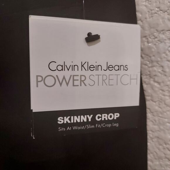 NEW Calvin Klein Black Power Stretch Skinny Crop Pants Size 6 - Picture 9 of 10